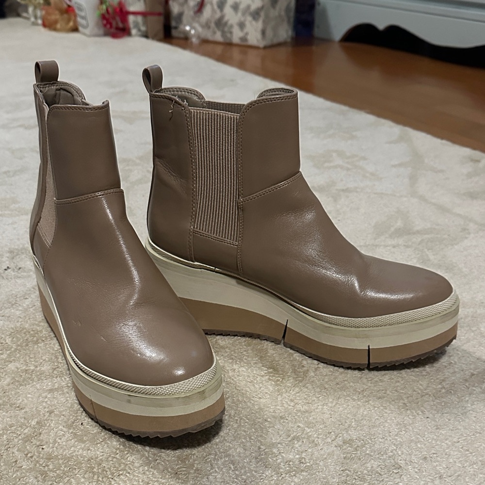 Coconuts by Matisse Taupe Platform Ankle Boots